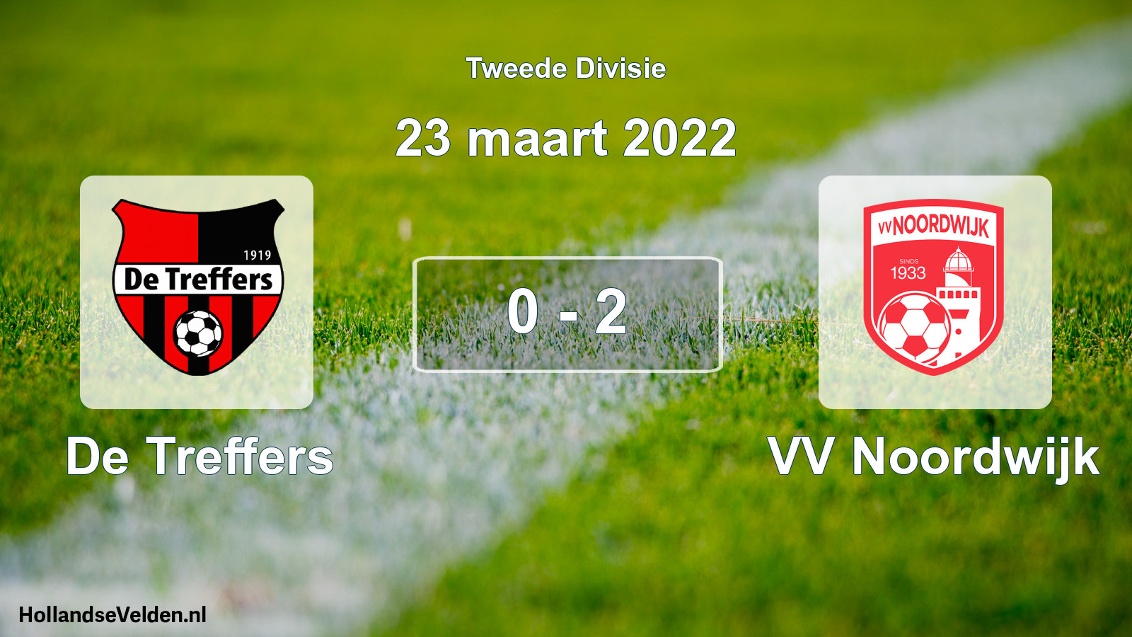 Gespeelde wedstrijd: De Treffers - VV Noordwijk 0 - 2 (23 maart 2022)