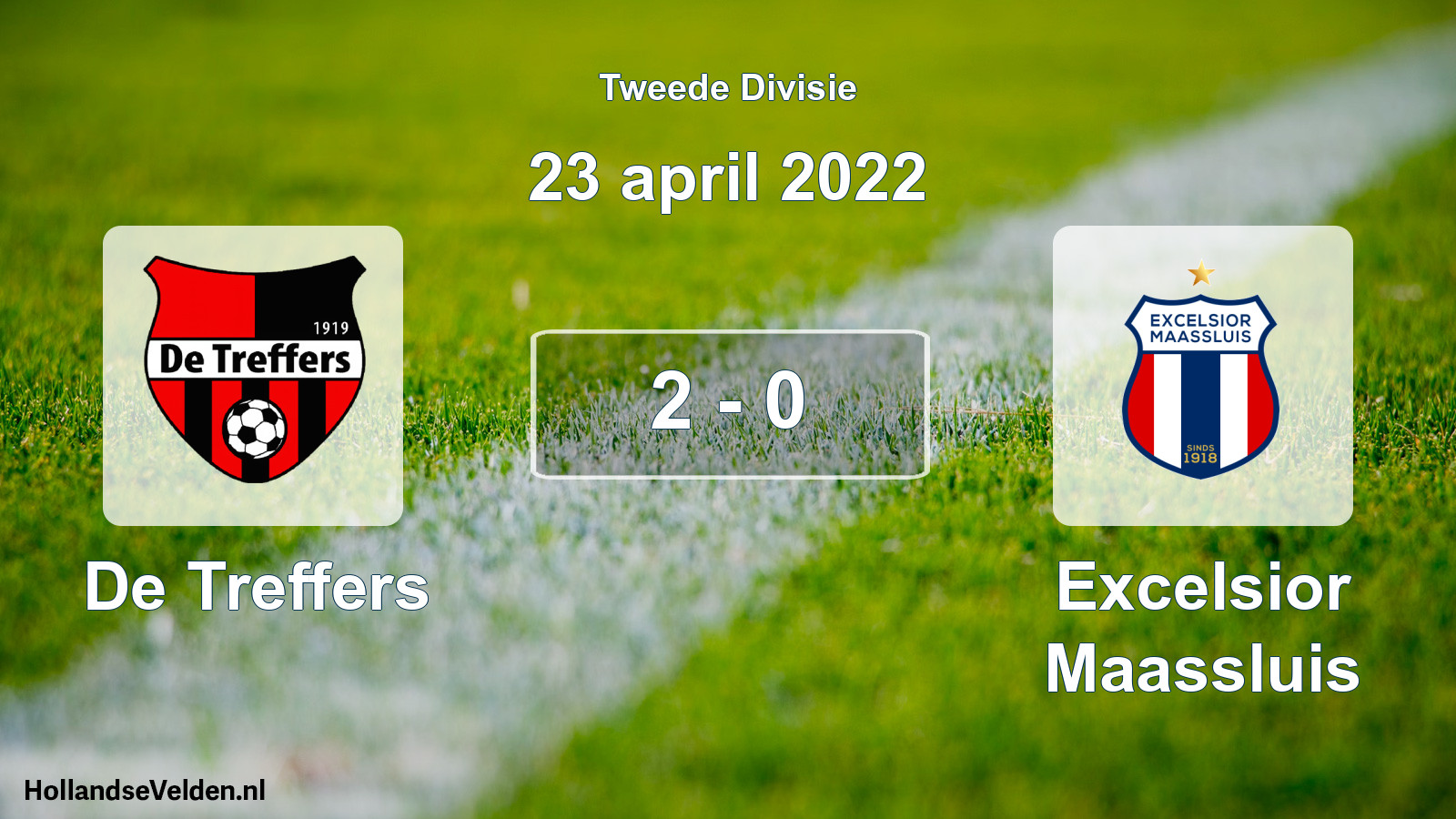 Gespeelde wedstrijd: De Treffers - Excelsior Maassluis 2 - 0 (23 april 2022)