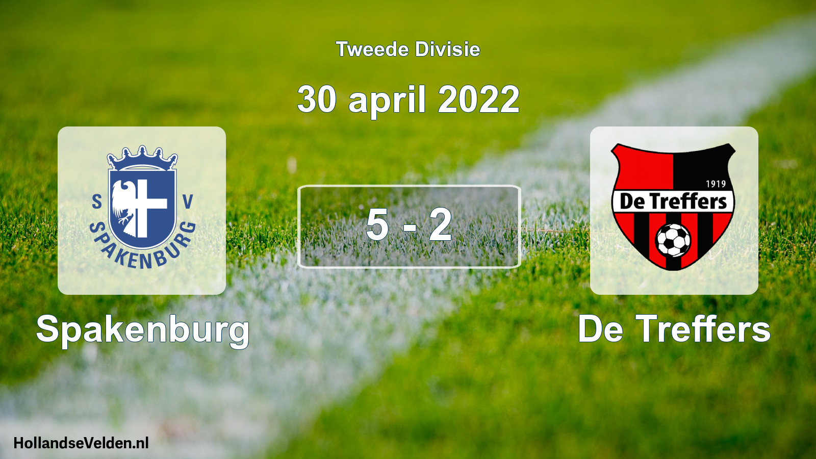 Gespeelde wedstrijd: Spakenburg - De Treffers 5 - 2 (30 april 2022)
