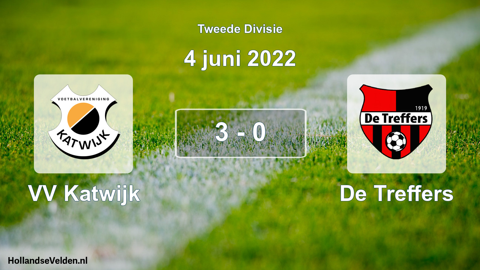 Gespeelde wedstrijd: VV Katwijk - De Treffers 3 - 0 (4 juni 2022)