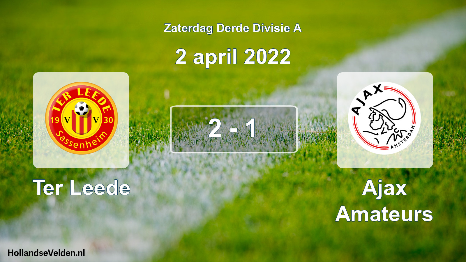 Gespeelde wedstrijd: Ter Leede - Ajax Amateurs 2 - 1 (2 april 2022)