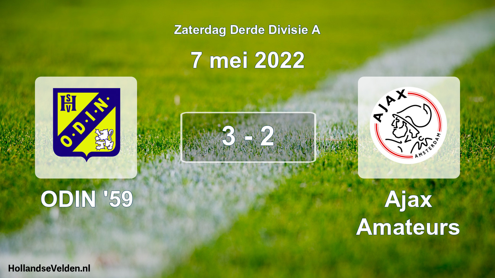 Gespeelde wedstrijd: ODIN '59 - Ajax Amateurs 3 - 2 (7 mei 2022)