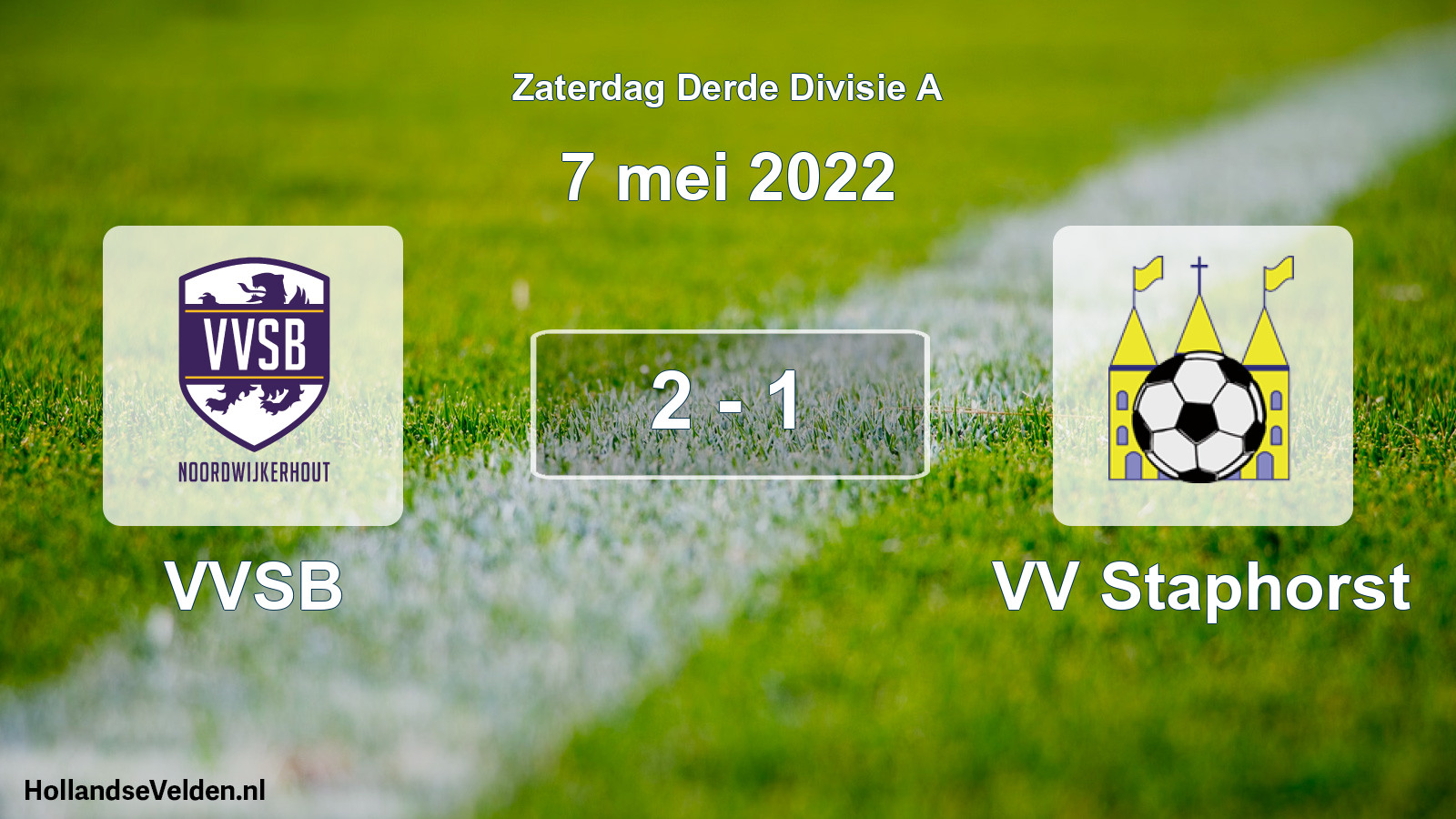 Gespeelde wedstrijd: VVSB - VV Staphorst 2 - 1 (7 mei 2022)