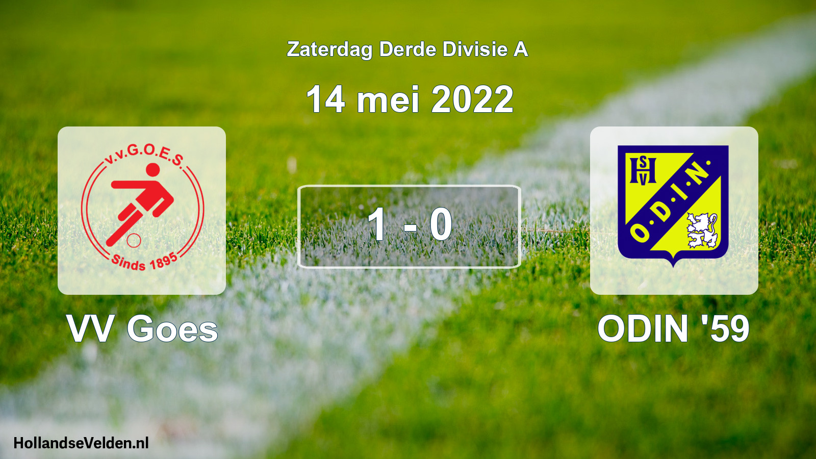 Gespeelde wedstrijd: VV Goes - ODIN '59 1 - 0 (14 mei 2022)