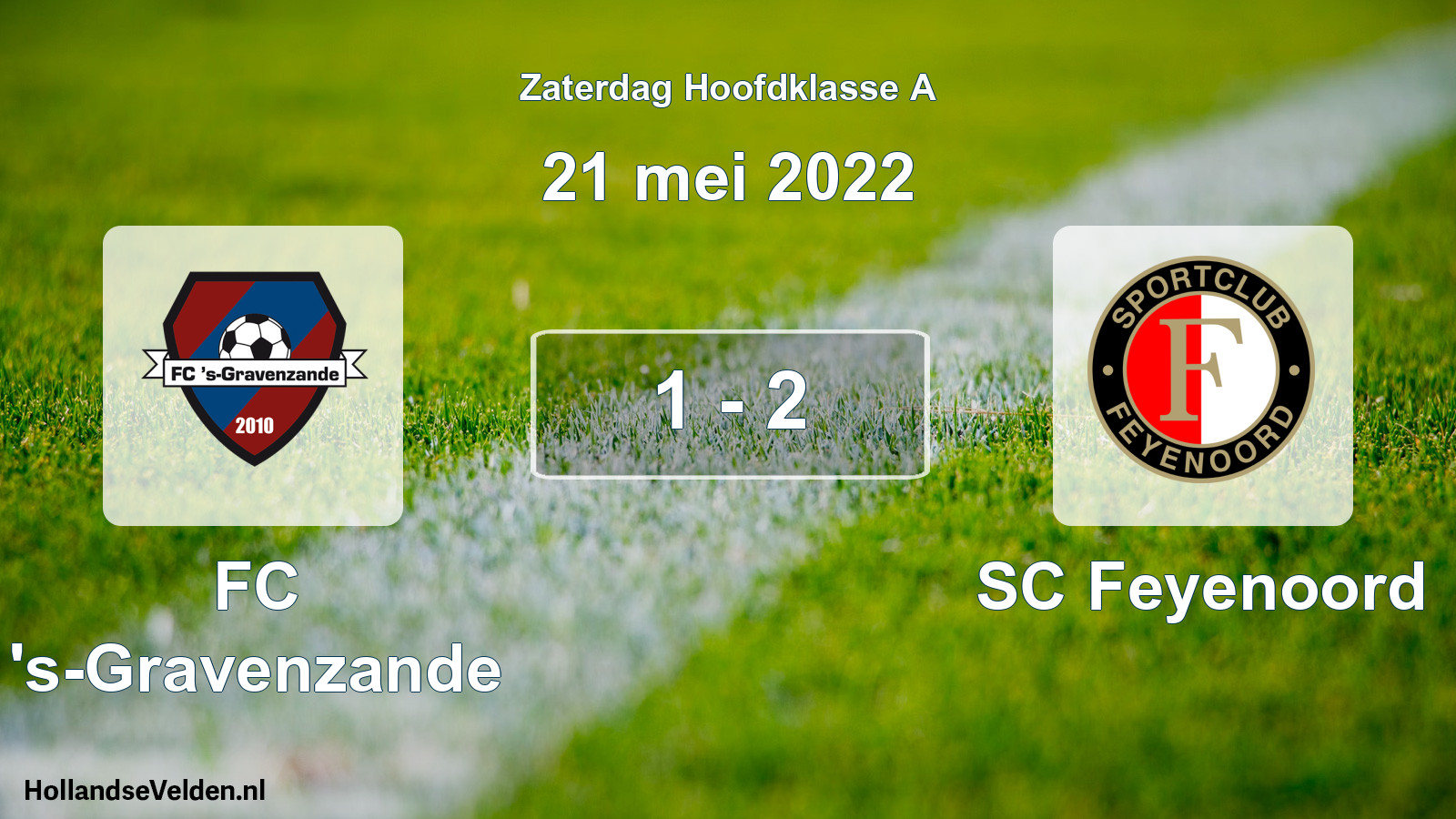 Gespeelde wedstrijd: FC 's-Gravenzande - SC Feyenoord 1 - 2 (21 mei 2022)