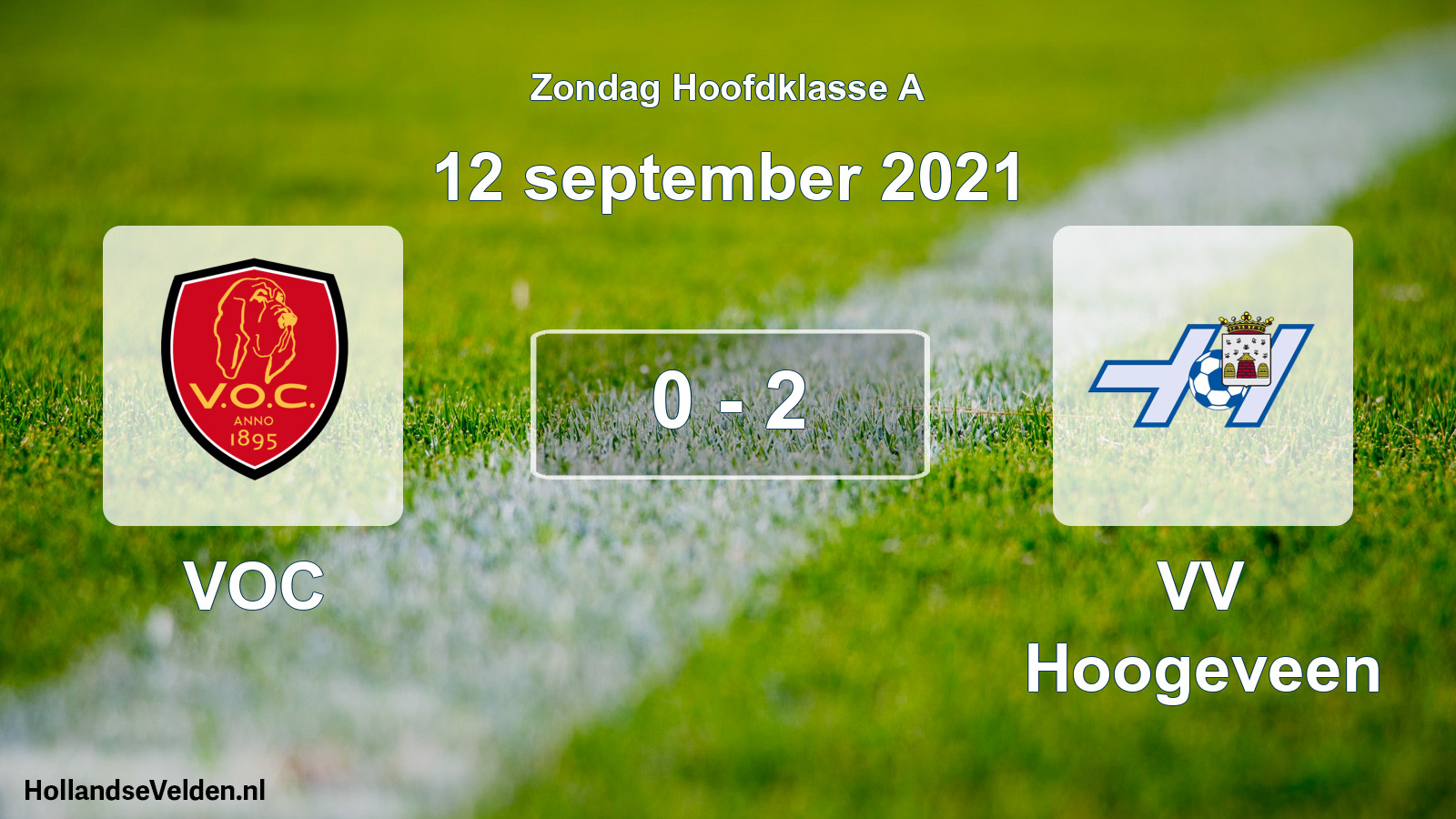 Gespeelde wedstrijd: VOC - VV Hoogeveen 0 - 2 (12 september 2021)