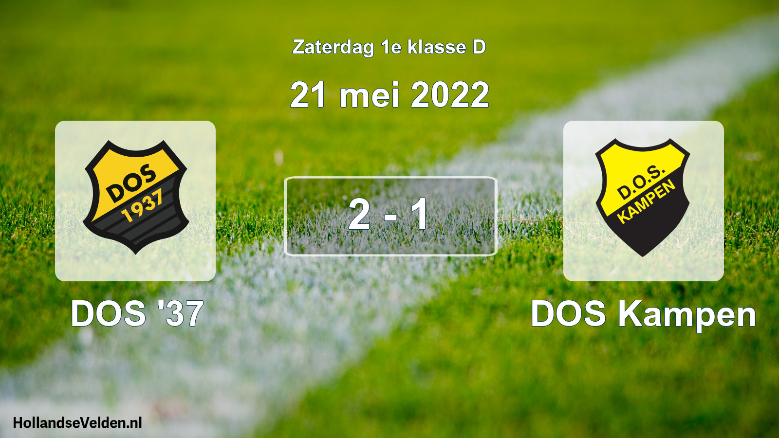 Gespeelde wedstrijd: DOS '37 - DOS Kampen 2 - 1 (21 mei 2022)