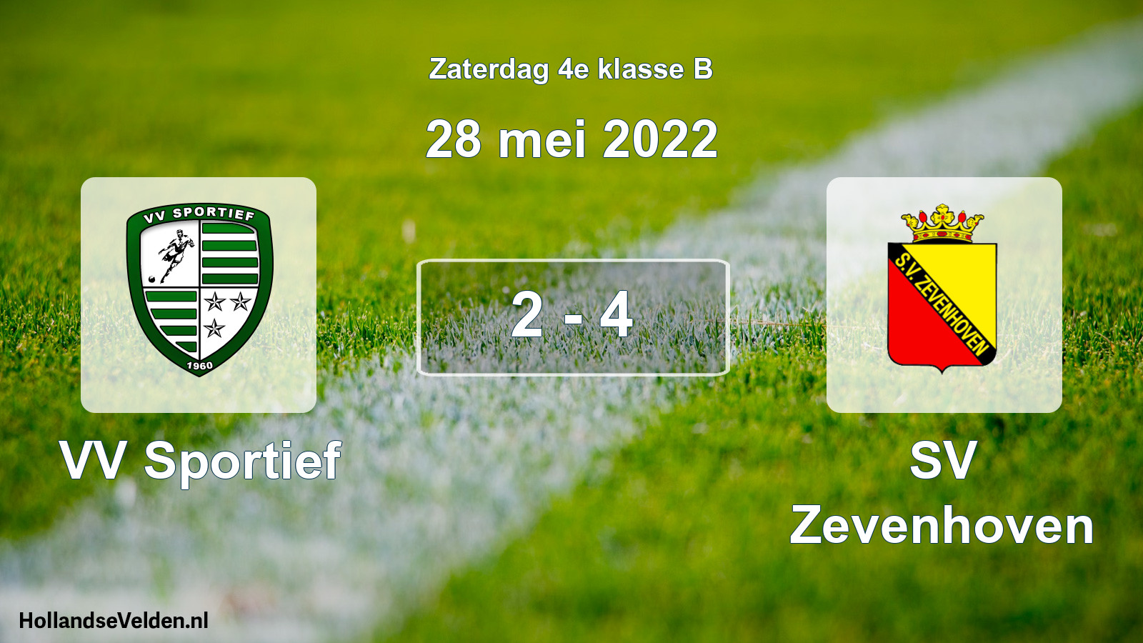 Gespeelde wedstrijd: VV Sportief - SV Zevenhoven 2 - 4 (28 mei 2022)