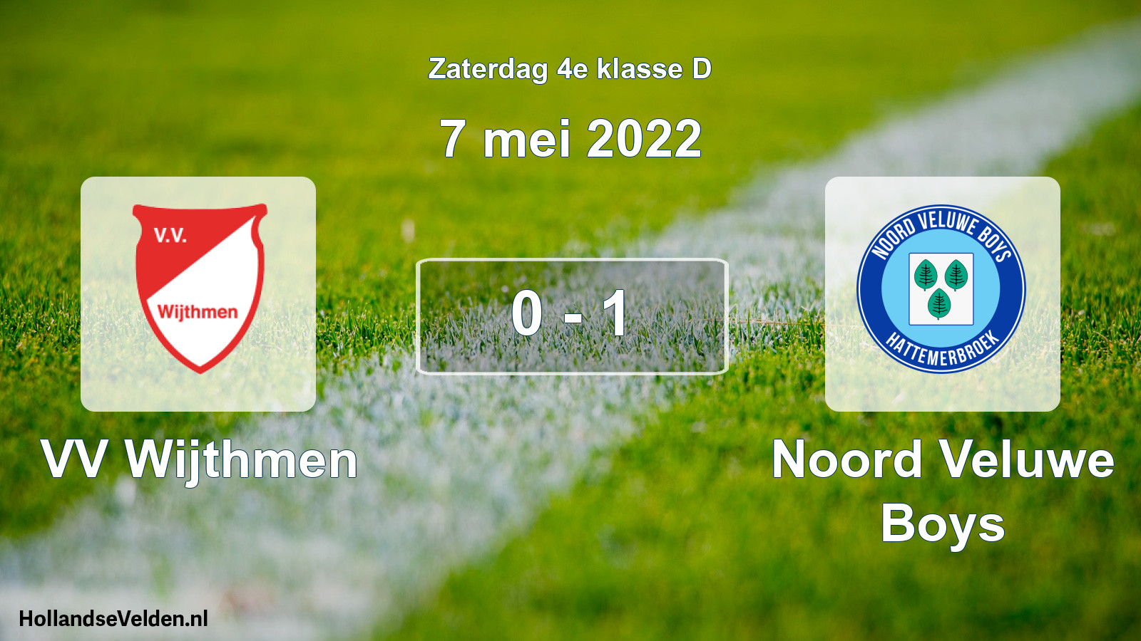 Gespeelde wedstrijd: VV Wijthmen - Noord Veluwe Boys 0 - 1 (7 mei 2022)