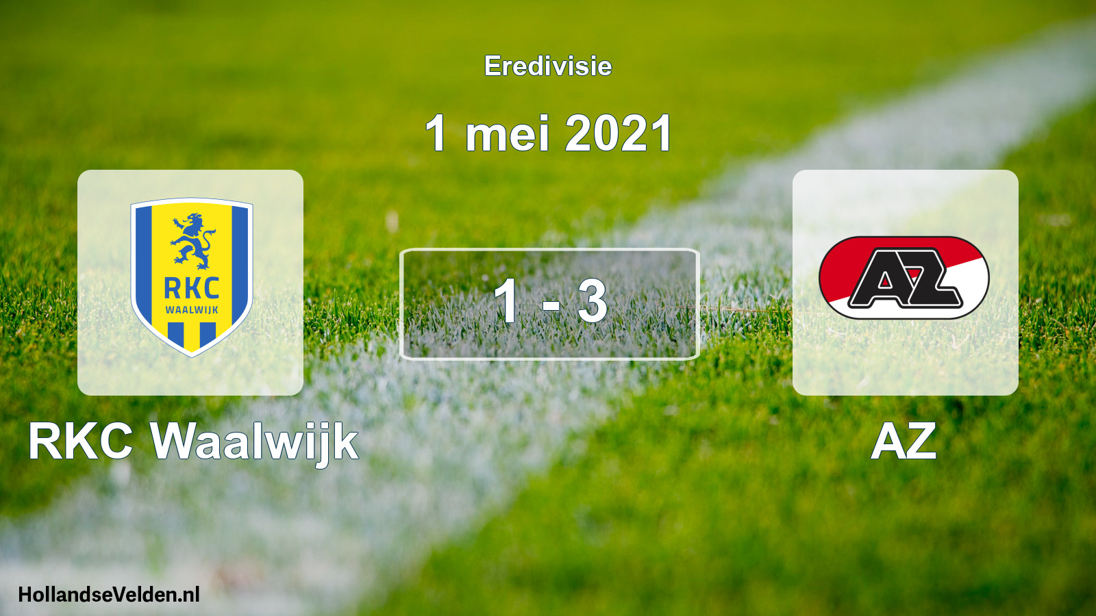 Gespeelde wedstrijd: RKC Waalwijk - AZ 1 - 3 (1 mei 2021)
