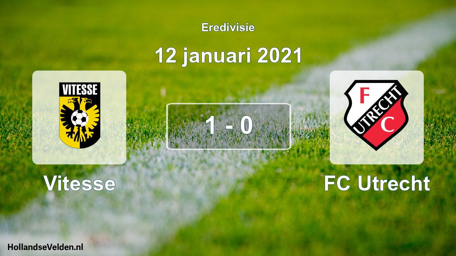 Gespeelde wedstrijd: Vitesse - FC Utrecht 1 - 0 (12 januari 2021)