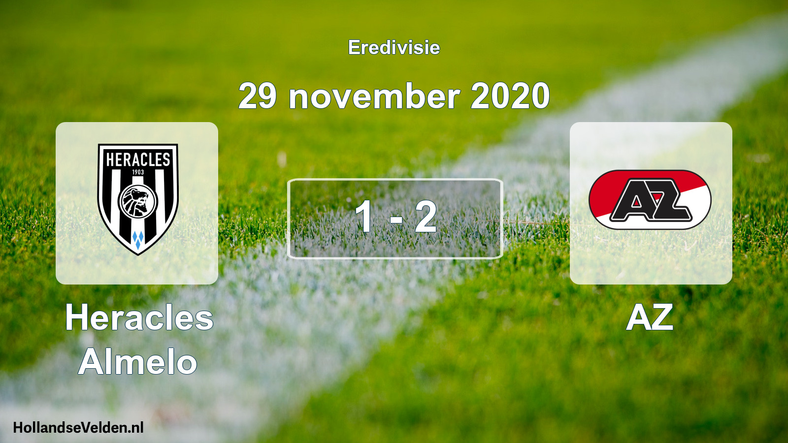 Gespeelde wedstrijd: Heracles Almelo - AZ 1 - 2 (29 november 2020)