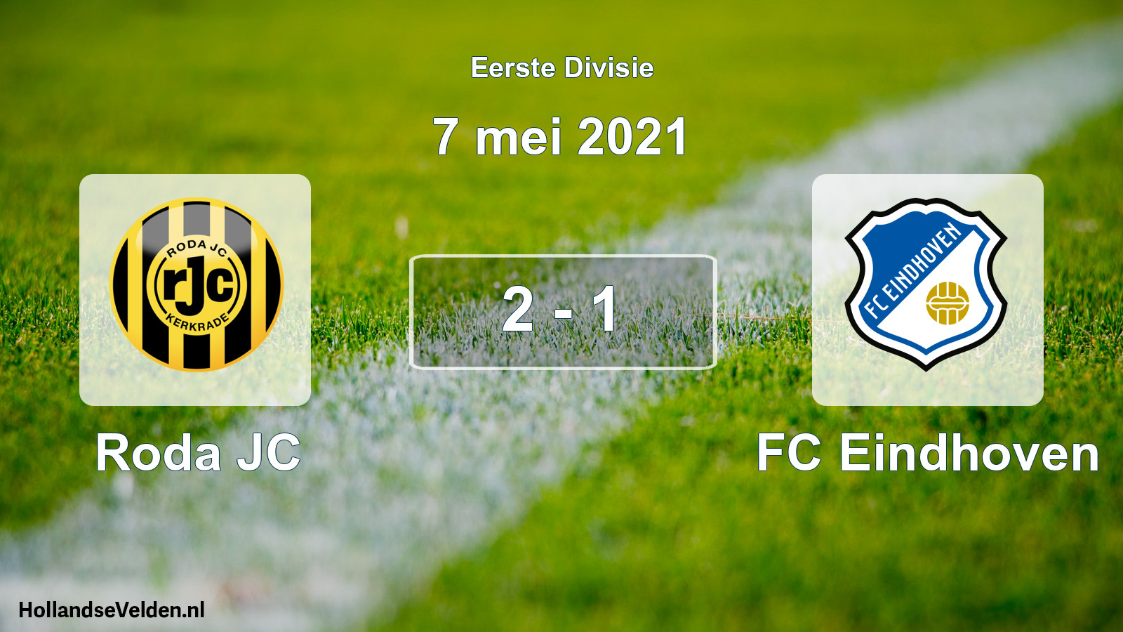 Gespeelde wedstrijd: Roda JC - FC Eindhoven 2 - 1 (7 mei 2021)