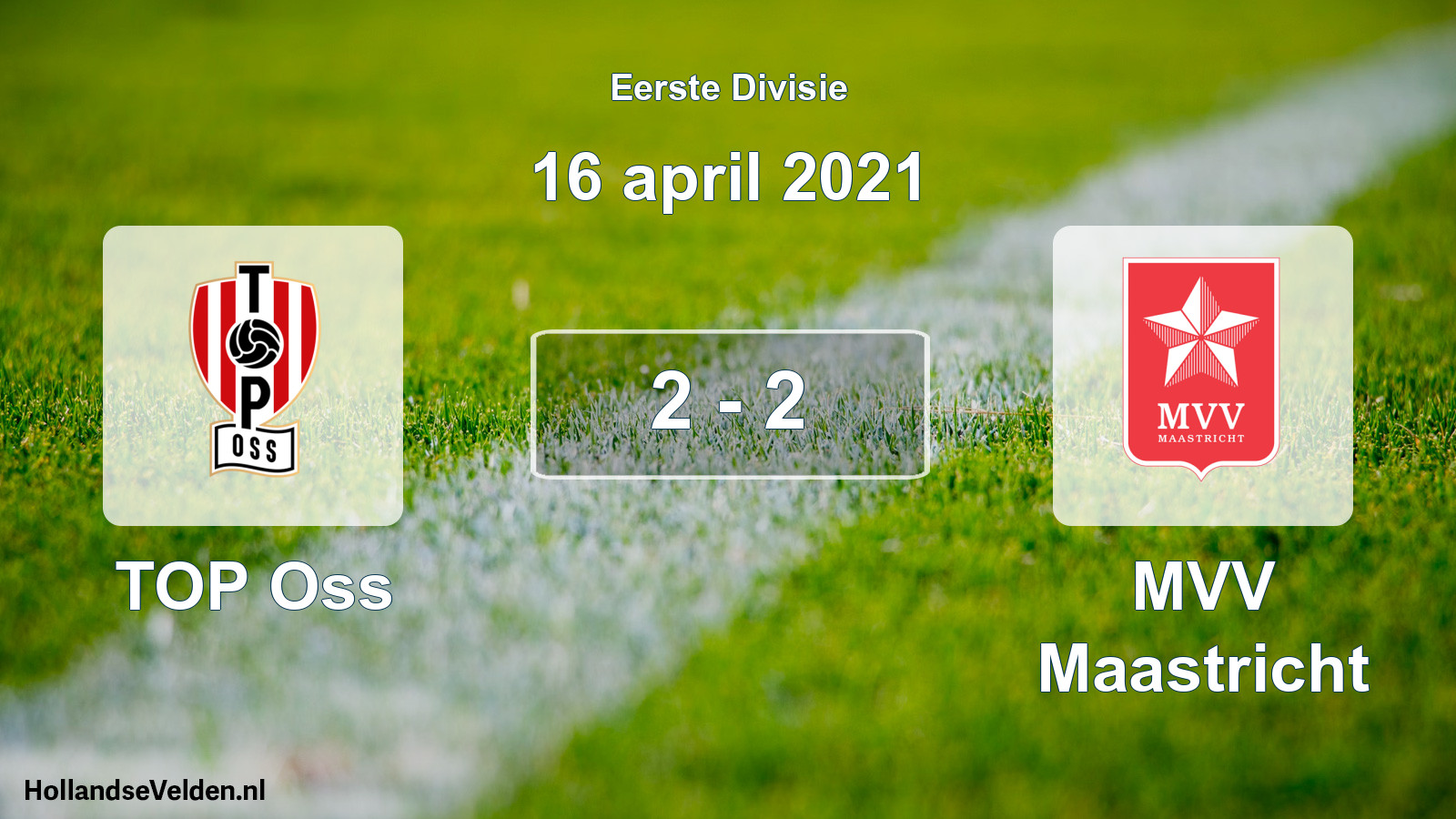 Gespeelde wedstrijd: TOP Oss - MVV Maastricht 2 - 2 (16 april 2021)
