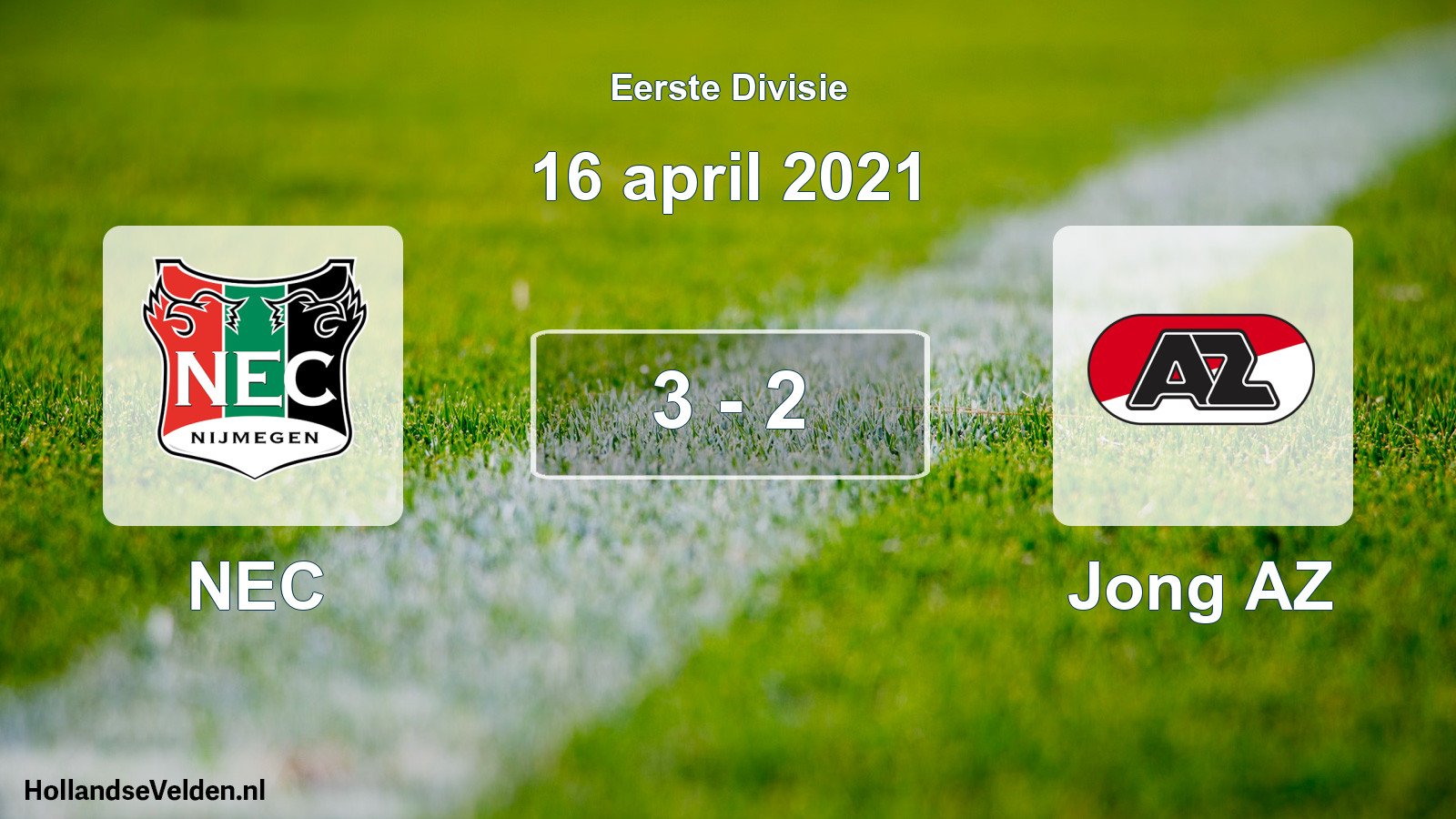 Gespeelde wedstrijd: NEC - Jong AZ 3 - 2 (16 april 2021)