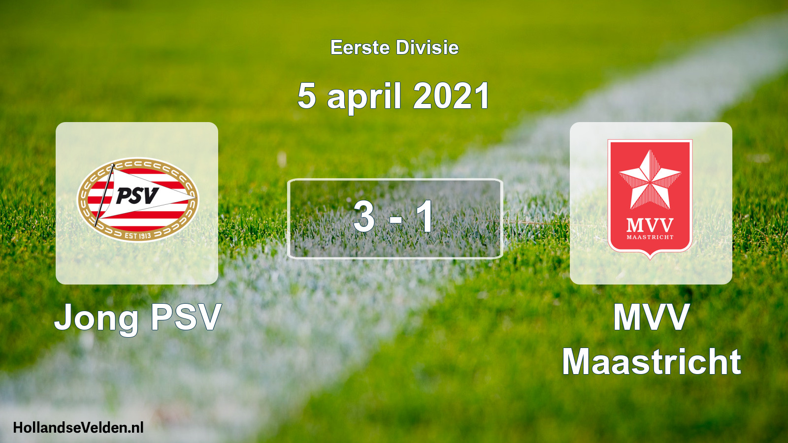 Gespeelde wedstrijd: Jong PSV - MVV Maastricht 3 - 1 (5 april 2021)