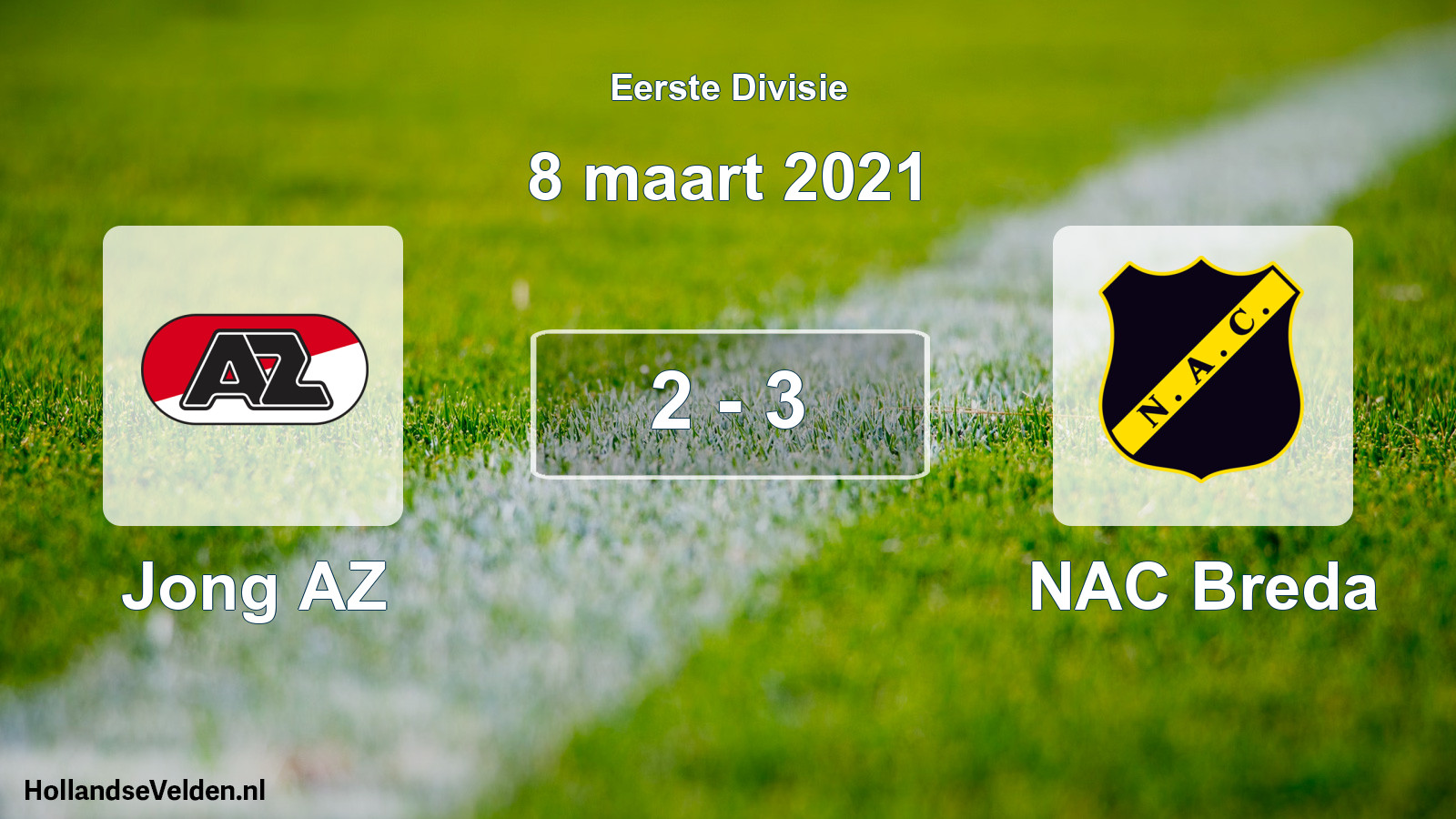 Gespeelde wedstrijd: Jong AZ - NAC Breda 2 - 3 (8 maart 2021)