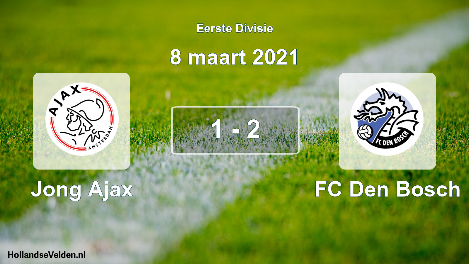 Gespeelde wedstrijd: Jong Ajax - FC Den Bosch 1 - 2 (8 maart 2021)