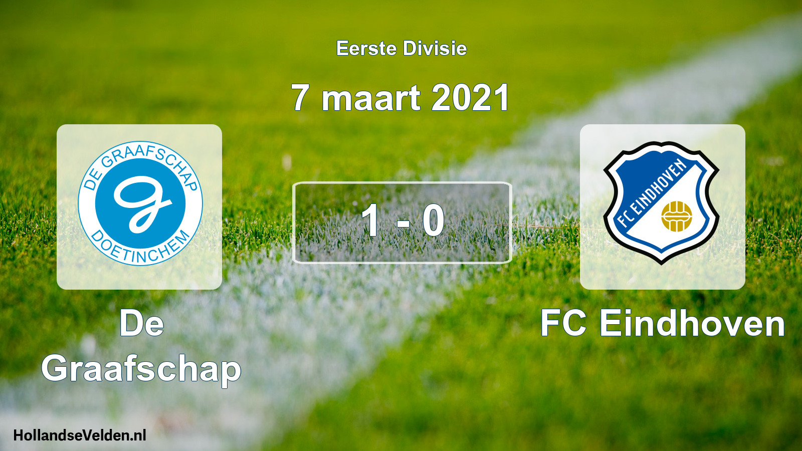 Gespeelde wedstrijd: De Graafschap - FC Eindhoven 1 - 0 (7 maart 2021)