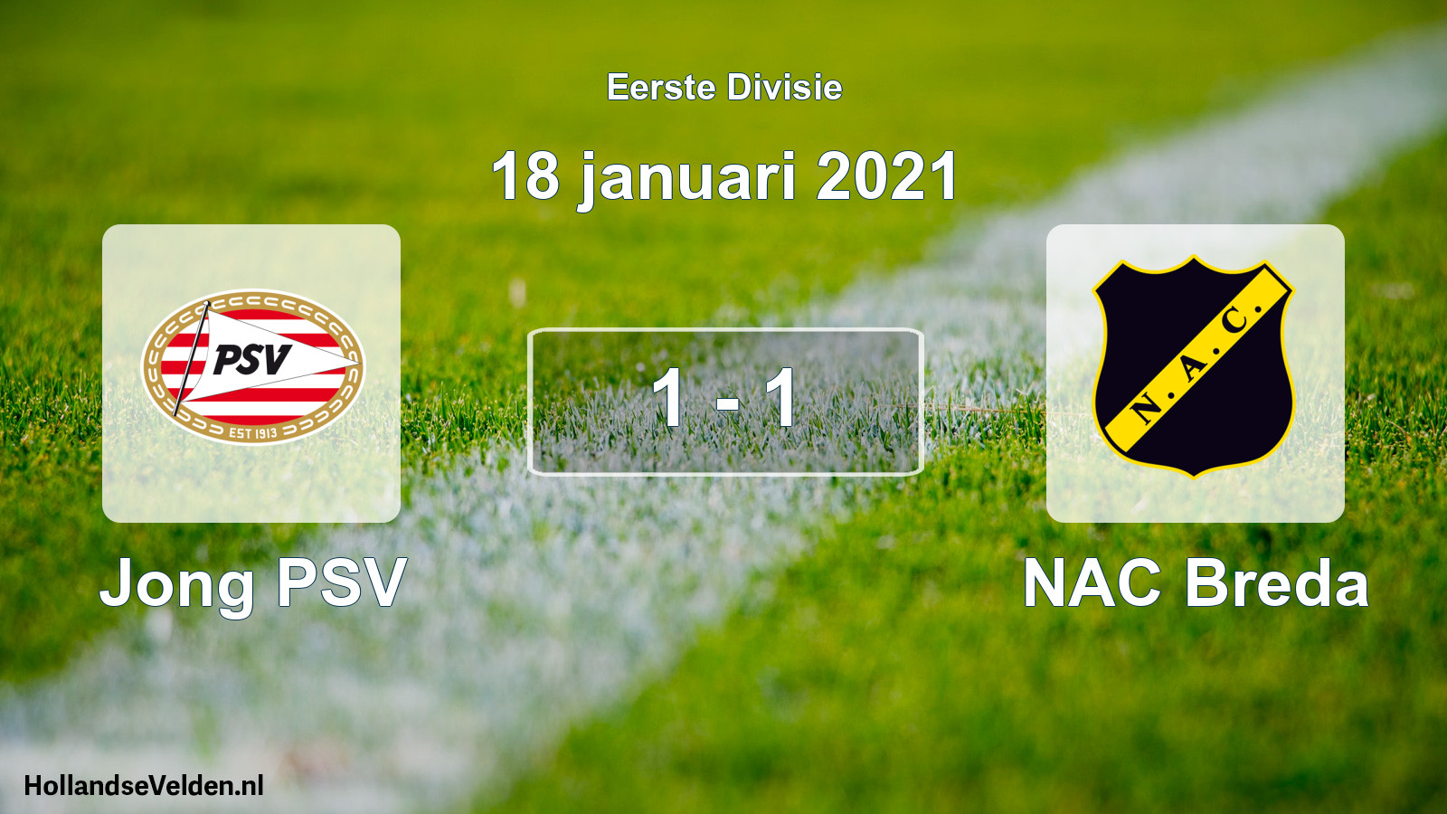 Gespeelde wedstrijd: Jong PSV - NAC Breda 1 - 1 (18 januari 2021)