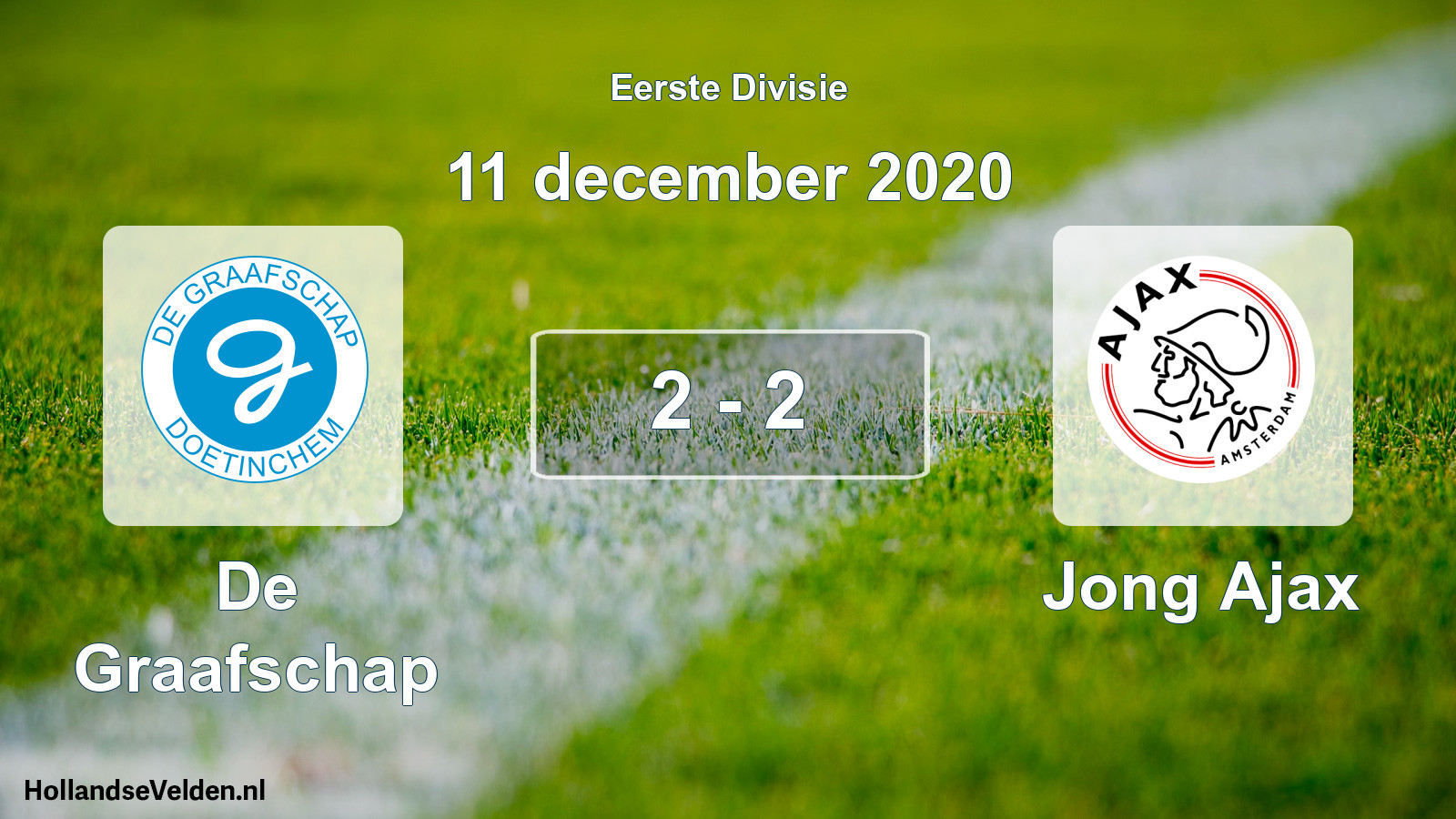 Gespeelde wedstrijd: De Graafschap - Jong Ajax 2 - 2 (11 december 2020)