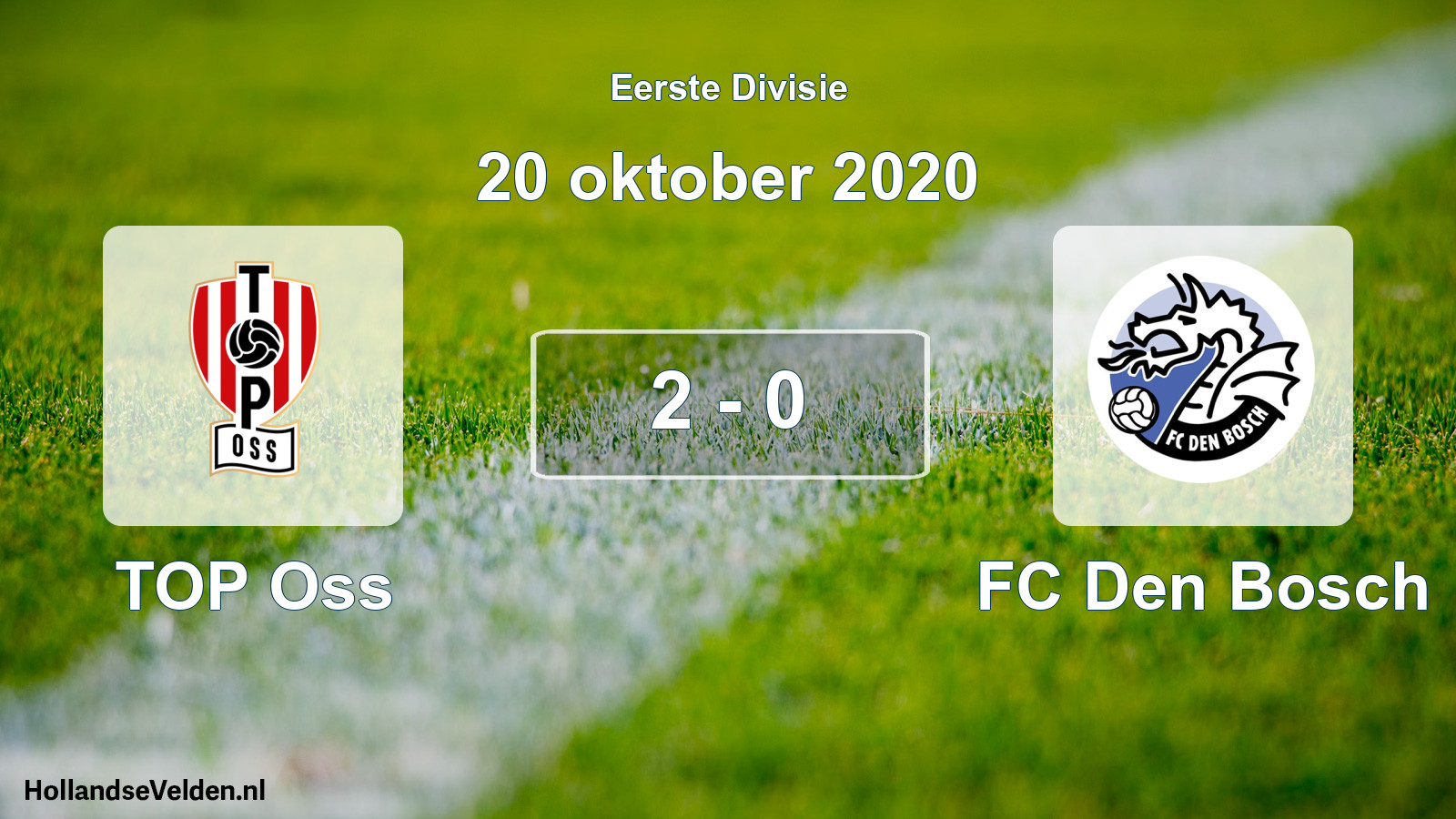 Gespeelde wedstrijd: TOP Oss - FC Den Bosch 2 - 0 (20 oktober 2020)