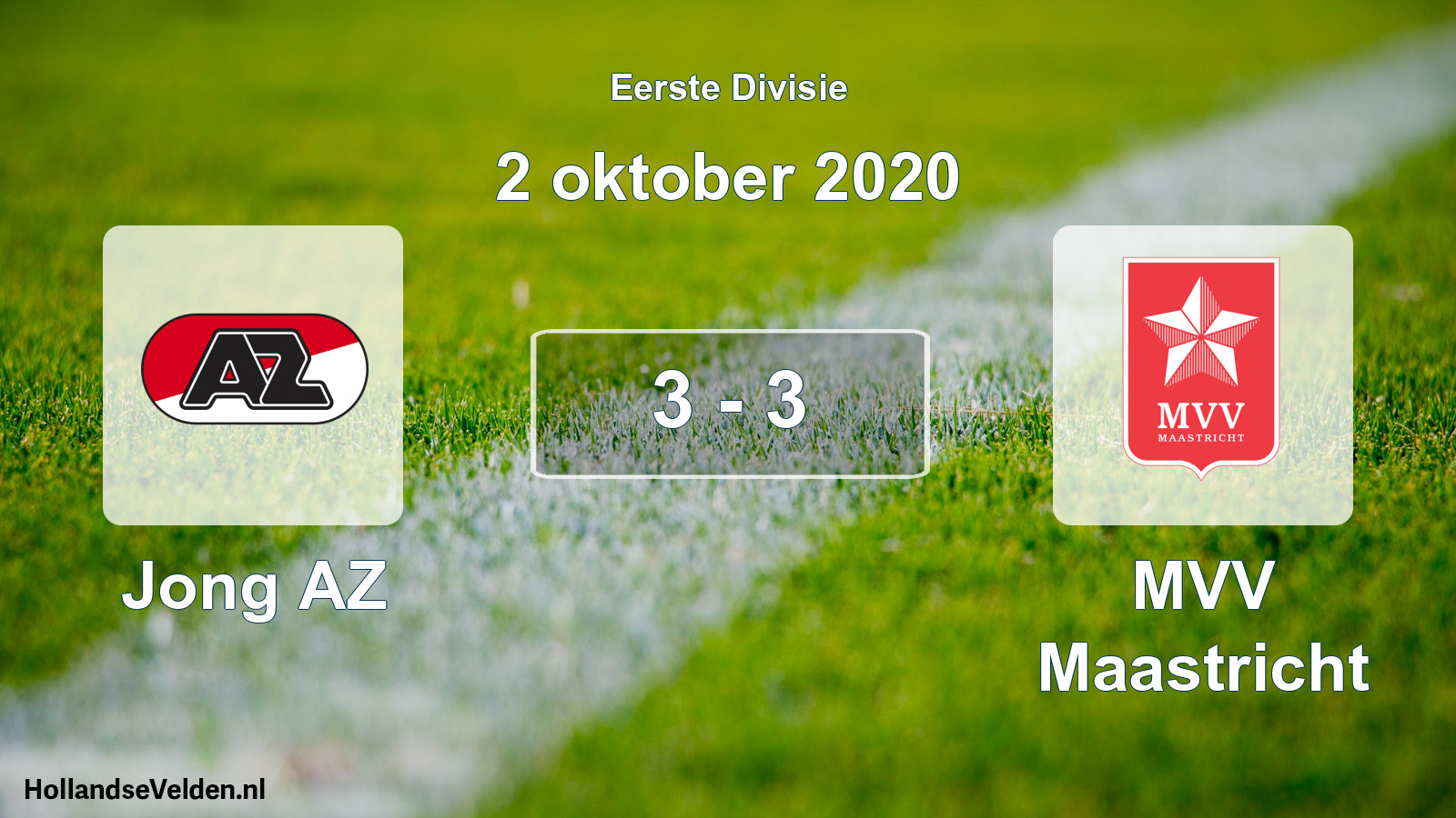 Gespeelde wedstrijd: Jong AZ - MVV Maastricht 3 - 3 (2 oktober 2020)