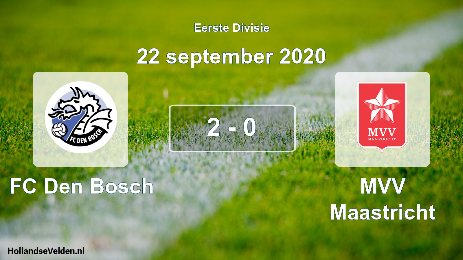 Gespeelde wedstrijd: FC Den Bosch - MVV Maastricht 2 - 0 (22 september 2020)