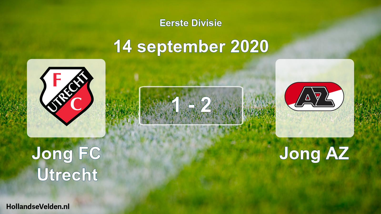 Gespeelde wedstrijd: Jong FC Utrecht - Jong AZ 1 - 2 (14 september 2020)