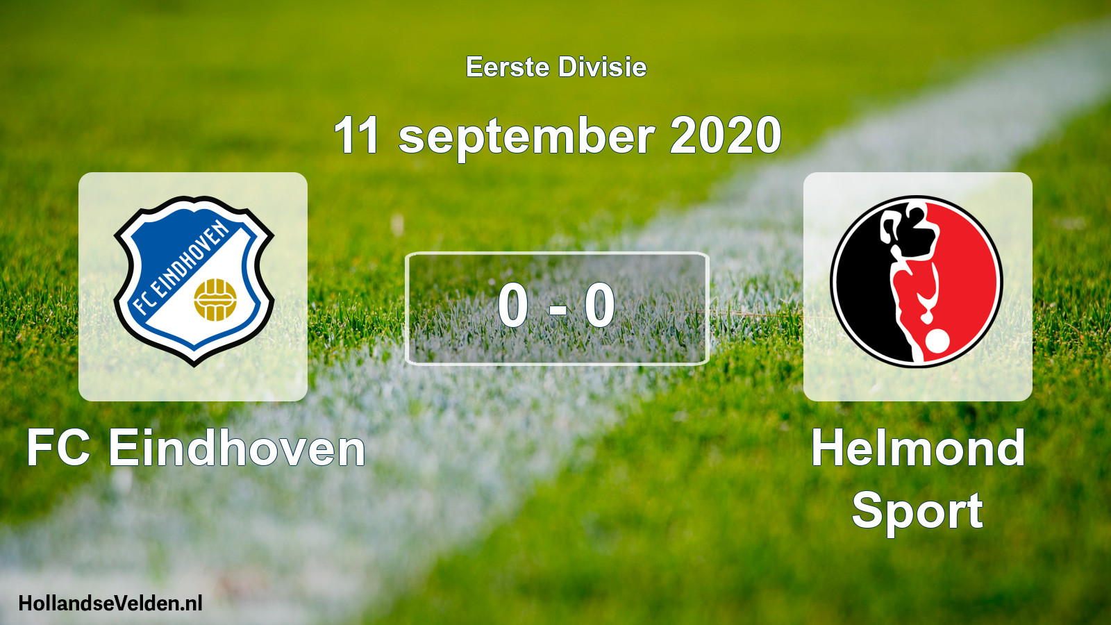Gespeelde wedstrijd: FC Eindhoven - Helmond Sport 0 - 0 (11 september 2020)
