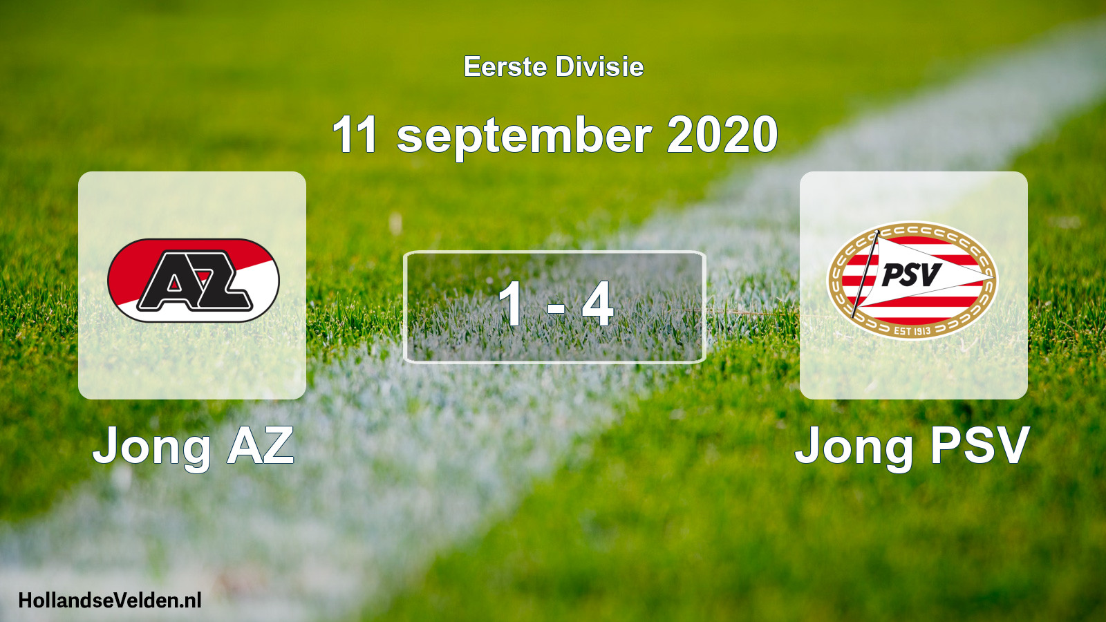Gespeelde wedstrijd: Jong AZ - Jong PSV 1 - 4 (11 september 2020)