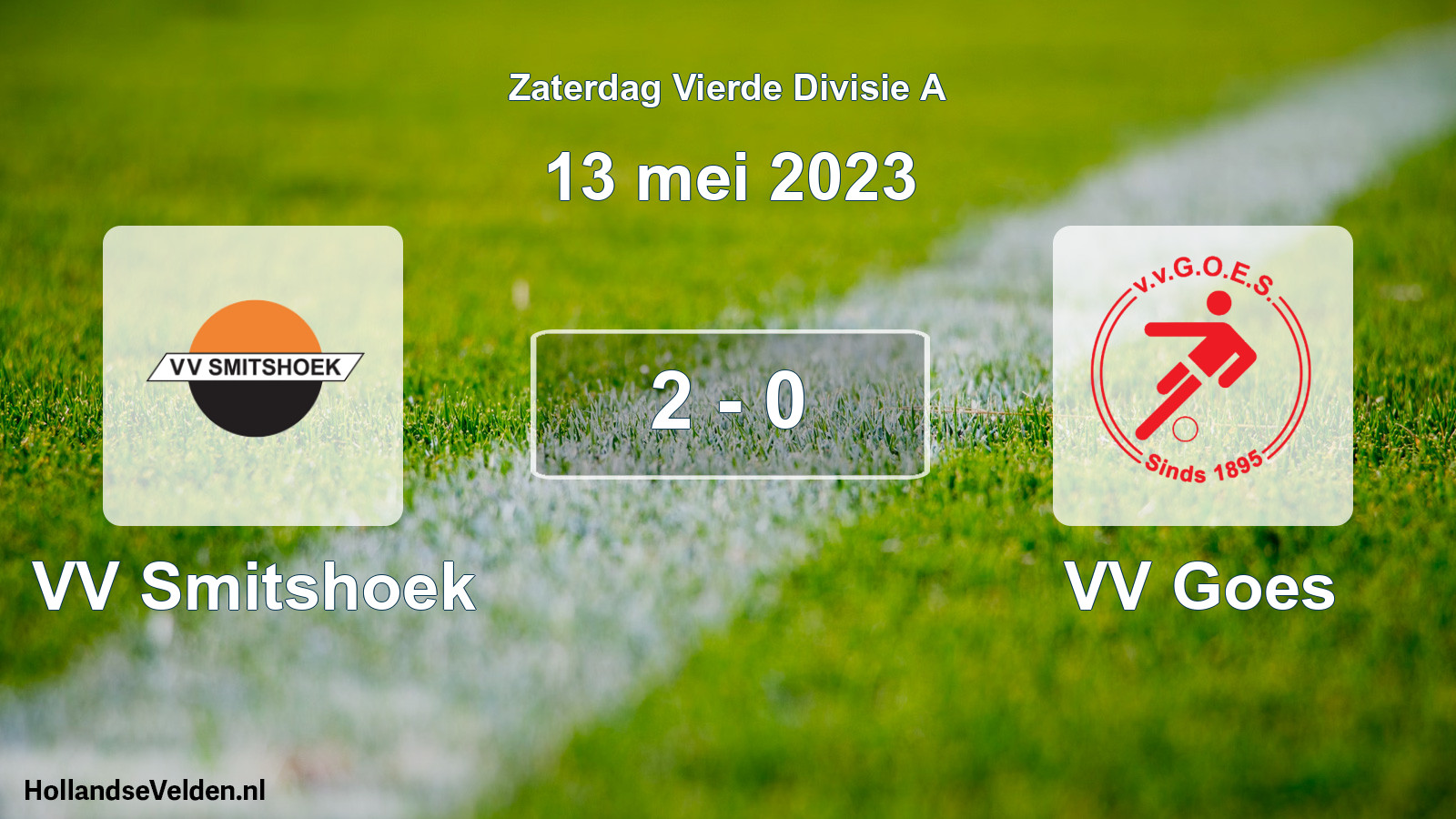 Gespeelde wedstrijd: VV Smitshoek - VV Goes 2 - 0 (13 mei 2023)