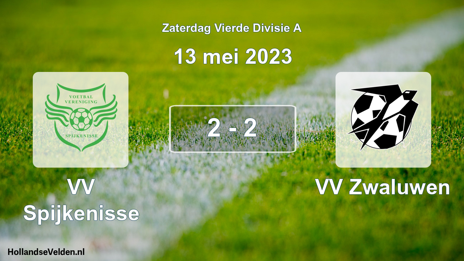 Gespeelde wedstrijd: VV Spijkenisse - VV Zwaluwen 2 - 2 (13 mei 2023)