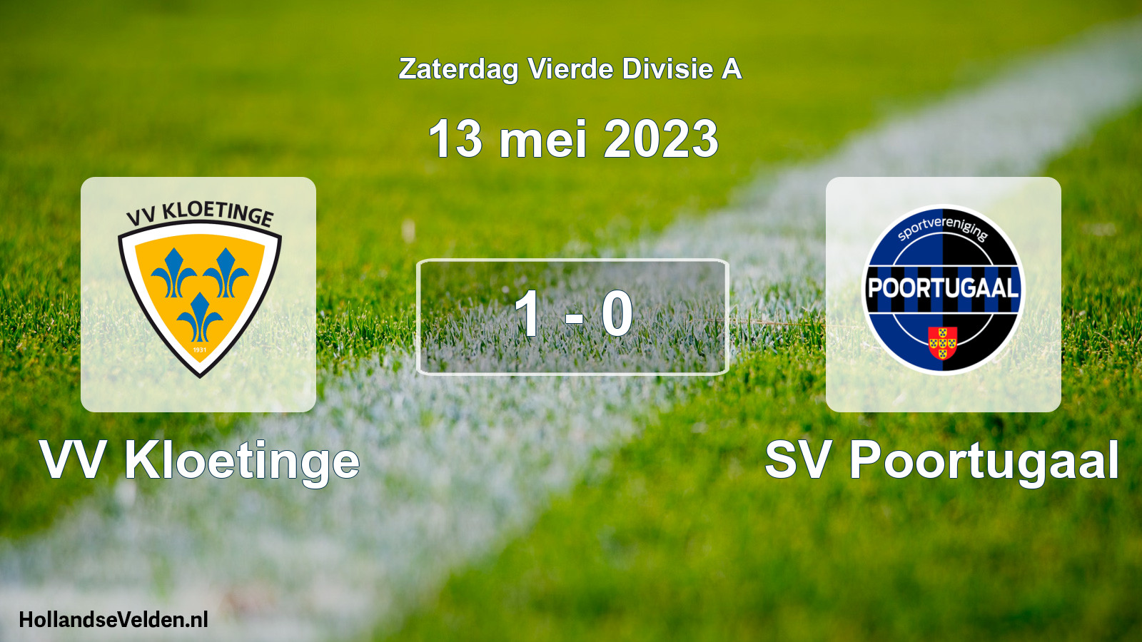 Gespeelde wedstrijd: VV Kloetinge - SV Poortugaal 1 - 0 (13 mei 2023)