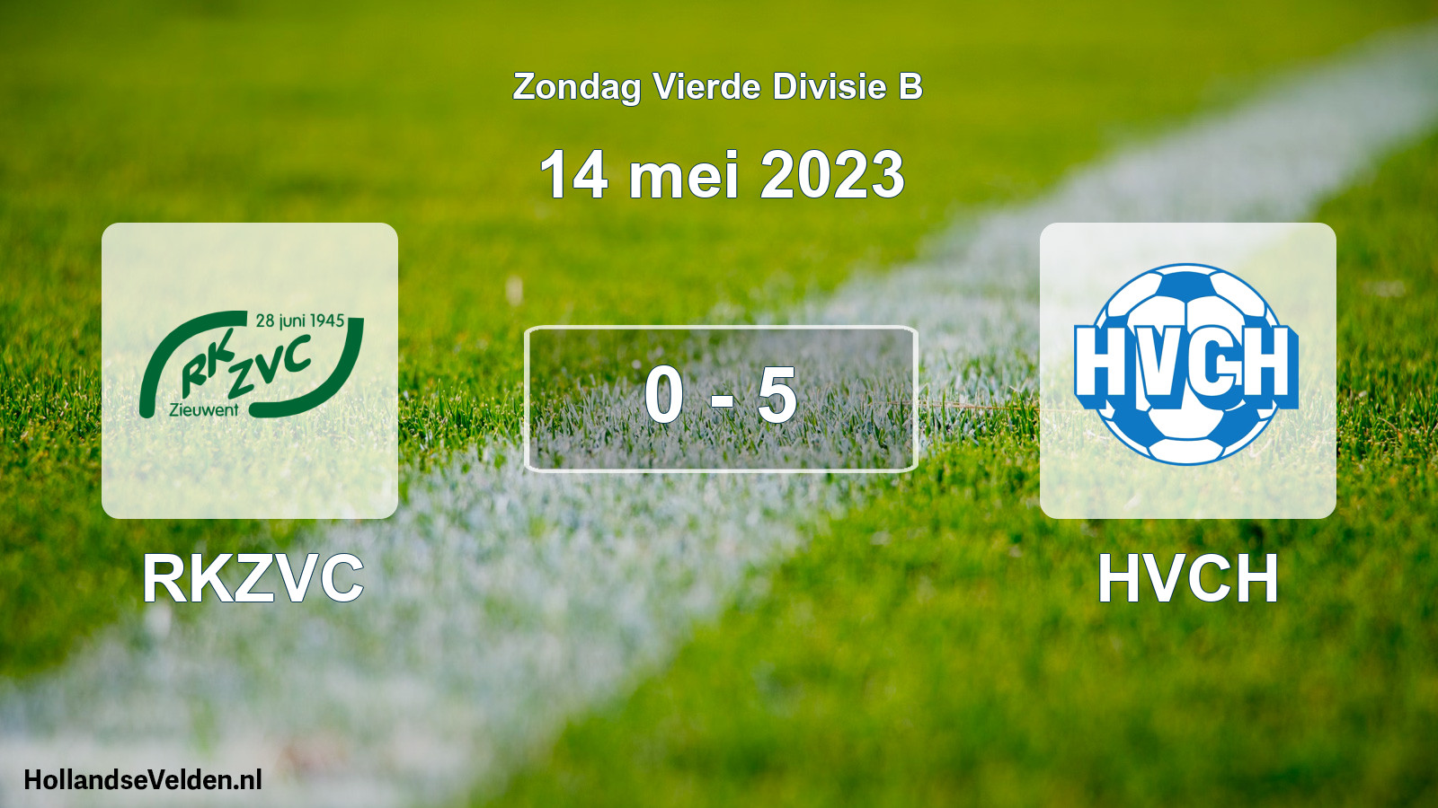 Gespeelde wedstrijd: RKZVC - HVCH 0 - 5 (14 mei 2023)