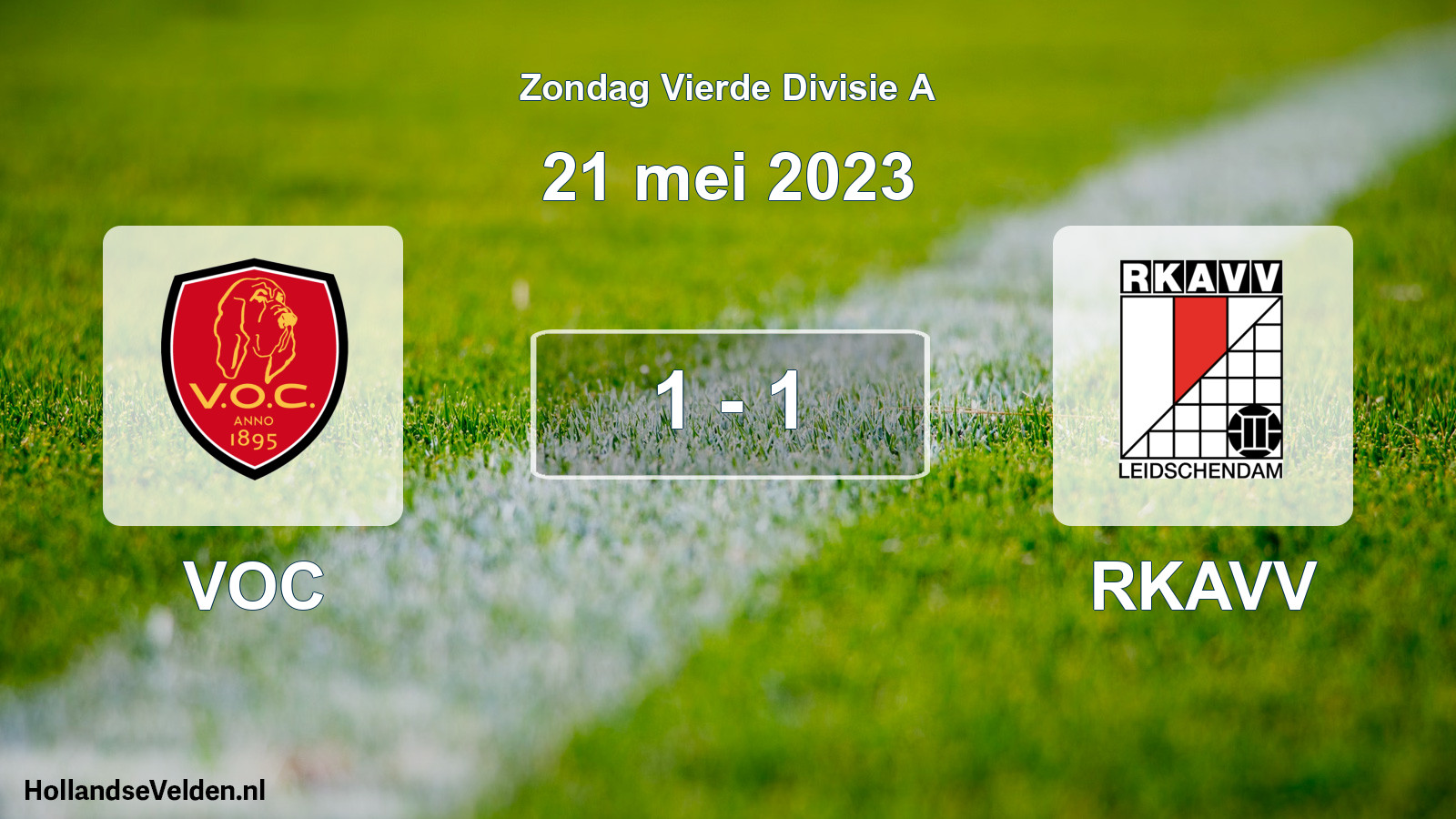 Gespeelde wedstrijd: VOC - RKAVV 1 - 1 (21 mei 2023)