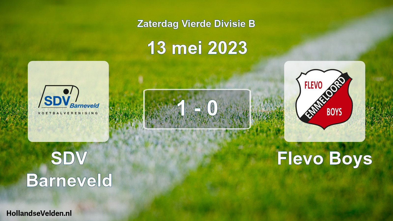 Gespeelde wedstrijd: SDV Barneveld - Flevo Boys 1 - 0 (13 mei 2023)
