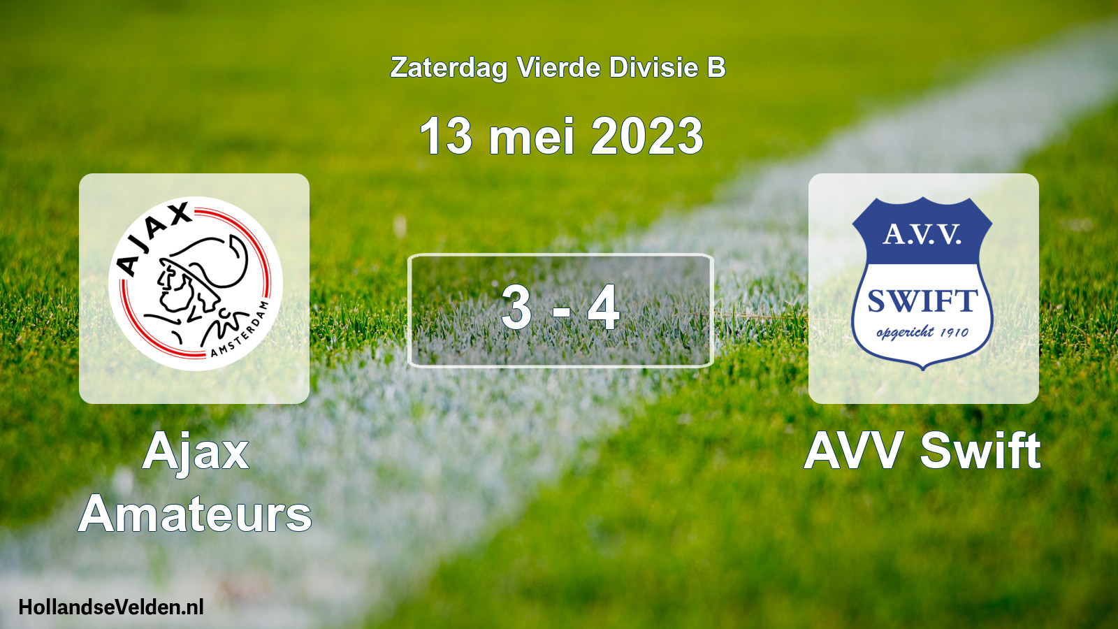 Gespeelde wedstrijd: Ajax Amateurs - AVV Swift 3 - 4 (13 mei 2023)
