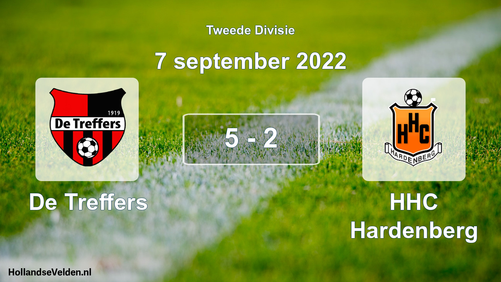 Gespeelde wedstrijd: De Treffers - HHC Hardenberg 5 - 2 (7 september 2022)
