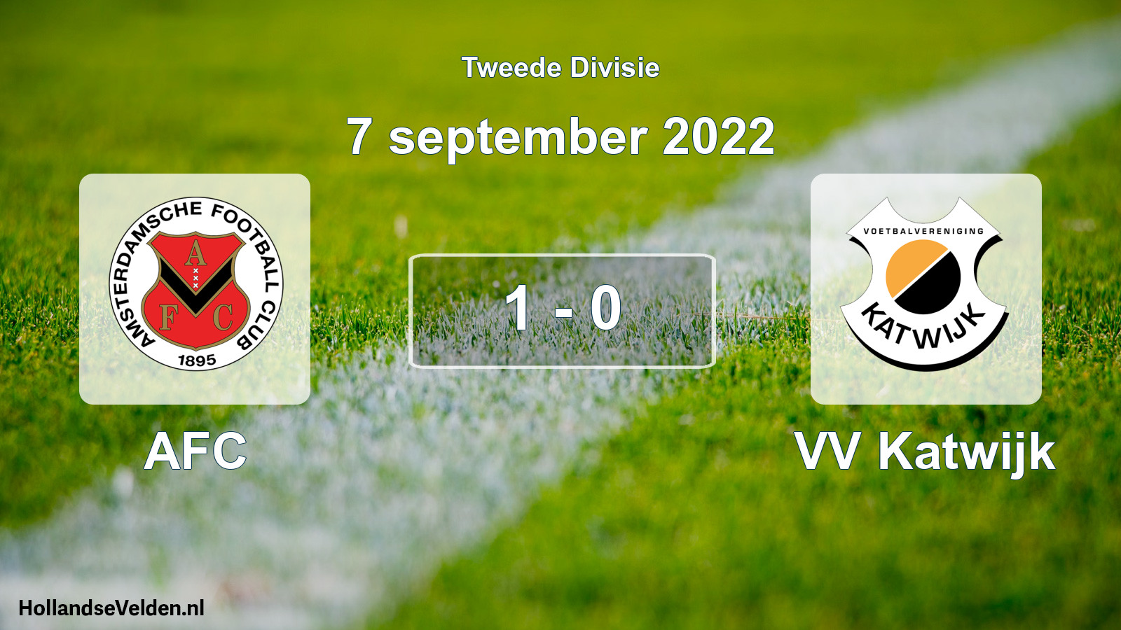 Gespeelde wedstrijd: AFC - VV Katwijk 1 - 0 (7 september 2022)