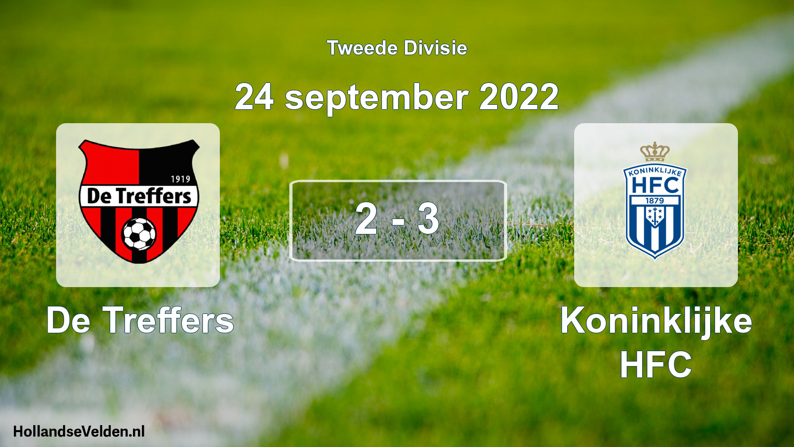 Gespeelde wedstrijd: De Treffers - Koninklijke HFC 2 - 3 (24 september 2022)
