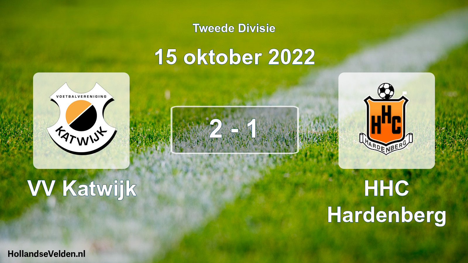 Gespeelde wedstrijd: VV Katwijk - HHC Hardenberg 2 - 1 (15 oktober 2022)
