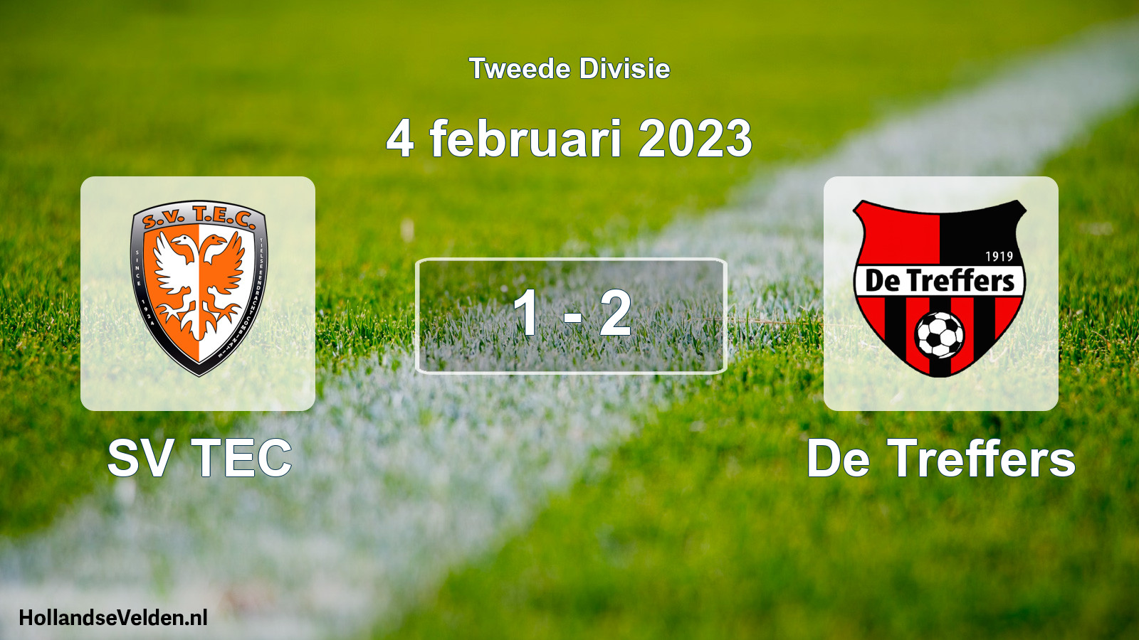 Gespeelde wedstrijd: SV TEC - De Treffers 1 - 2 (4 februari 2023)