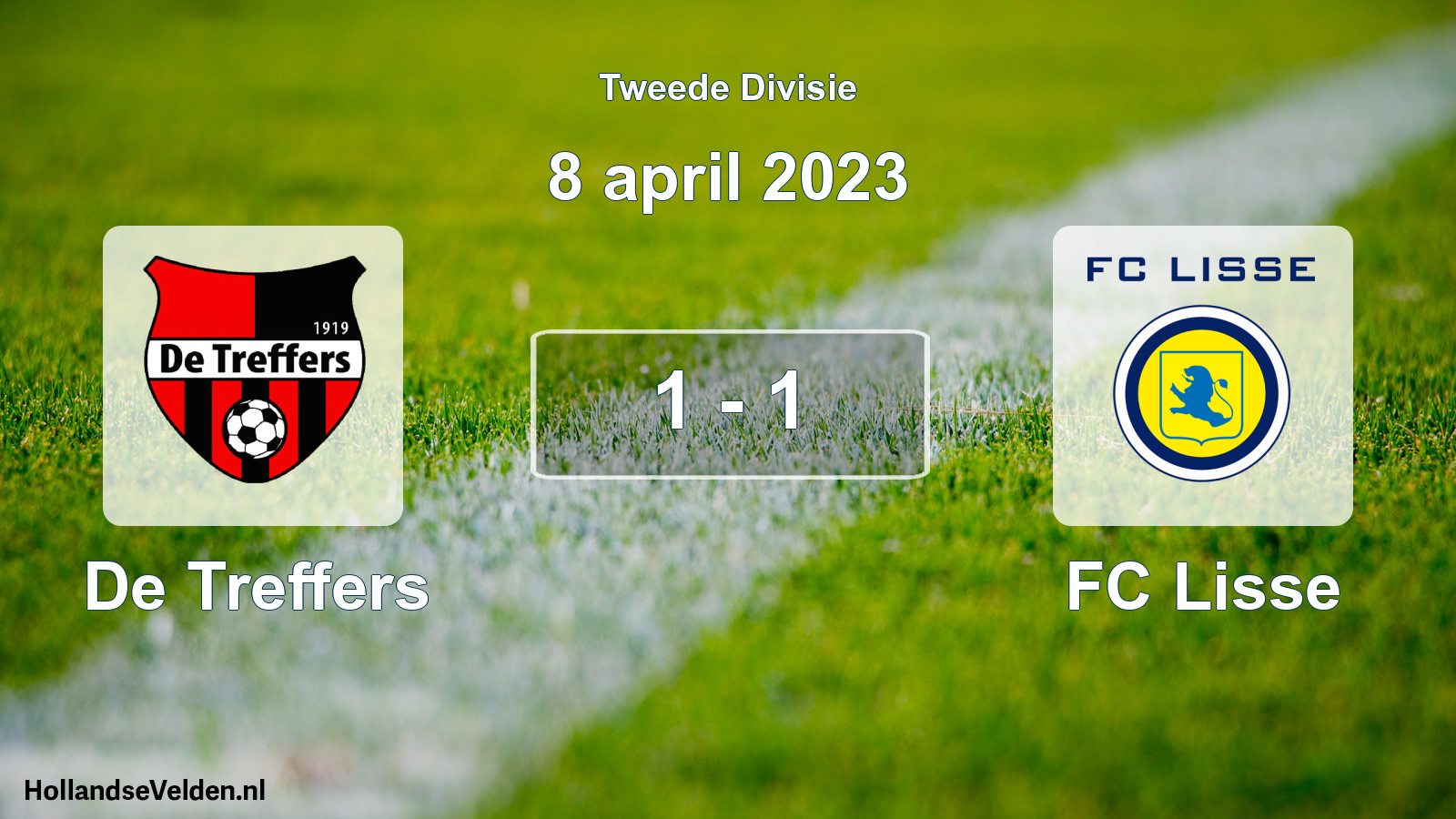 Gespeelde wedstrijd: De Treffers - FC Lisse 1 - 1 (8 april 2023)