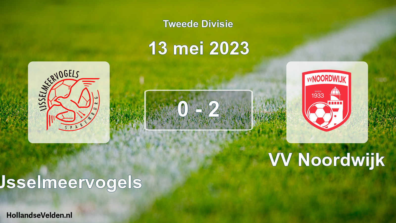 Gespeelde wedstrijd: IJsselmeervogels - VV Noordwijk 0 - 2 (13 mei 2023)