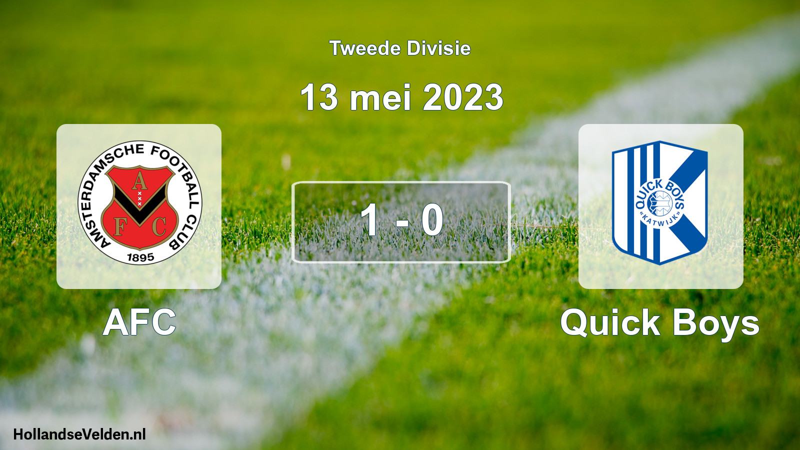 Gespeelde wedstrijd: AFC - Quick Boys 1 - 0 (13 mei 2023)