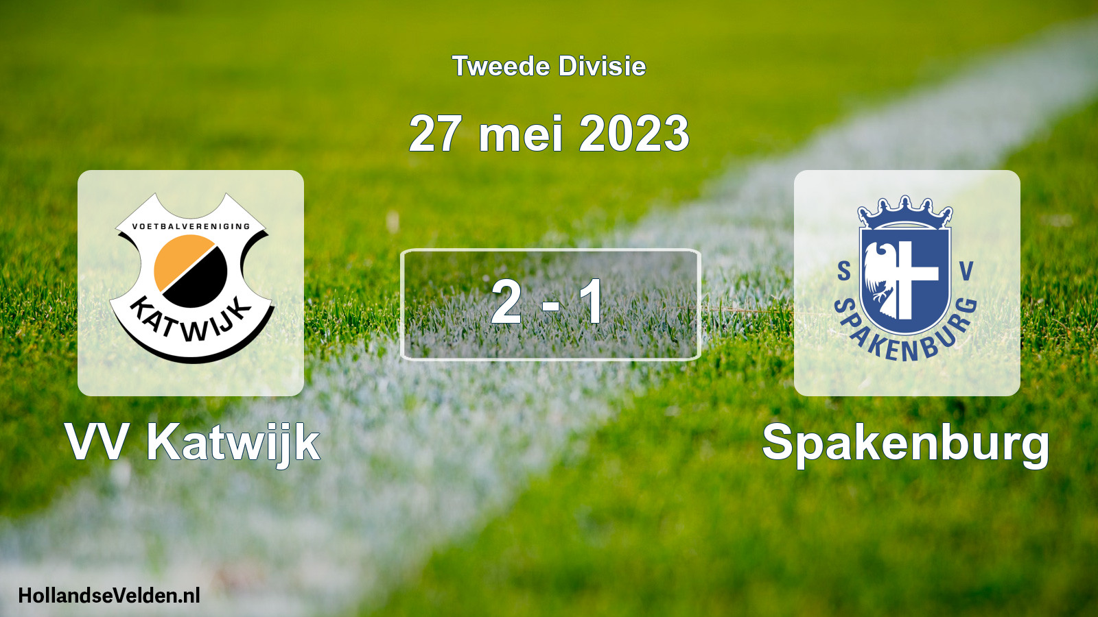 Gespeelde wedstrijd: VV Katwijk - Spakenburg 2 - 1 (27 mei 2023)