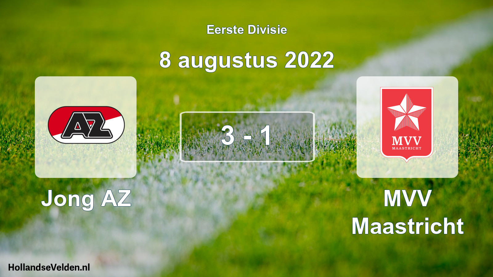Gespeelde wedstrijd: Jong AZ - MVV Maastricht 3 - 1 (8 augustus 2022)