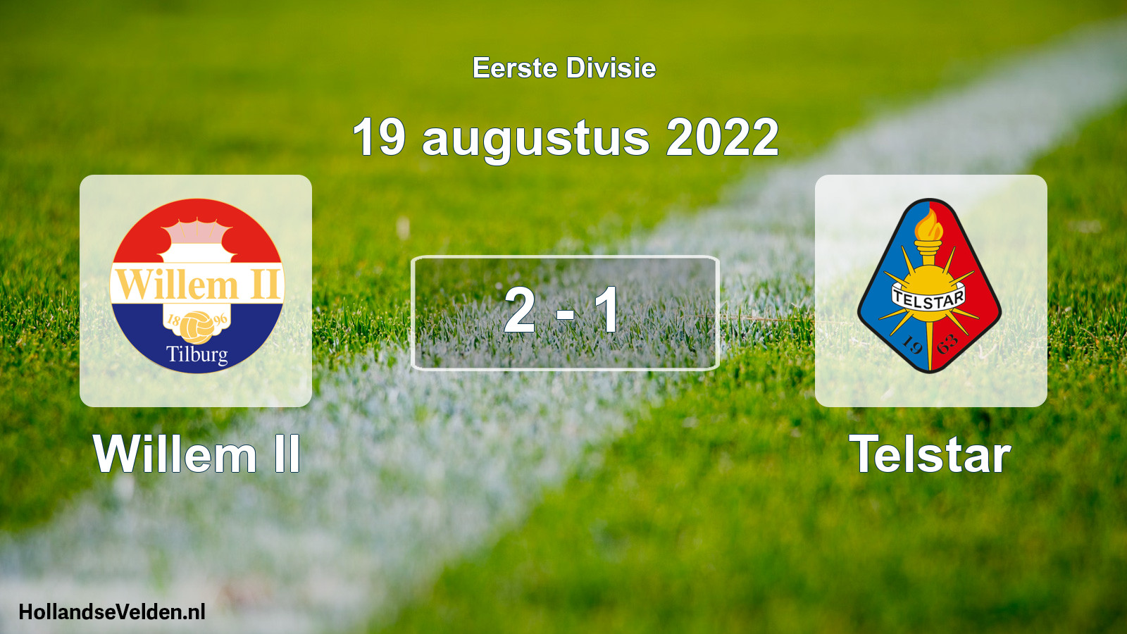 Gespeelde wedstrijd: Willem II - Telstar 2 - 1 (19 augustus 2022)
