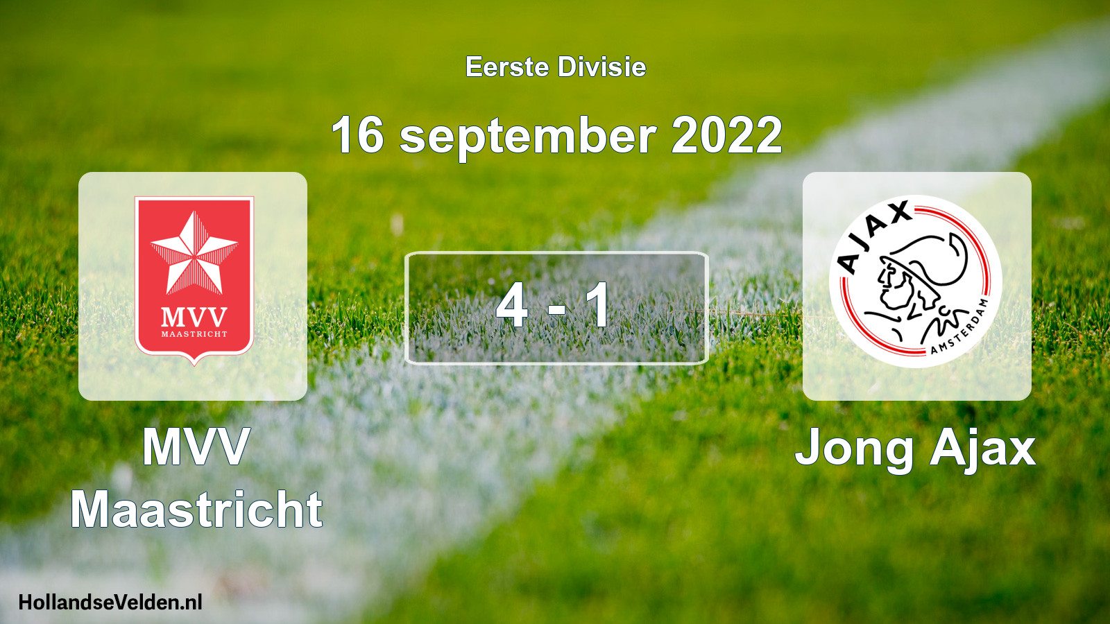 Gespeelde wedstrijd: MVV Maastricht - Jong Ajax 4 - 1 (16 september 2022)